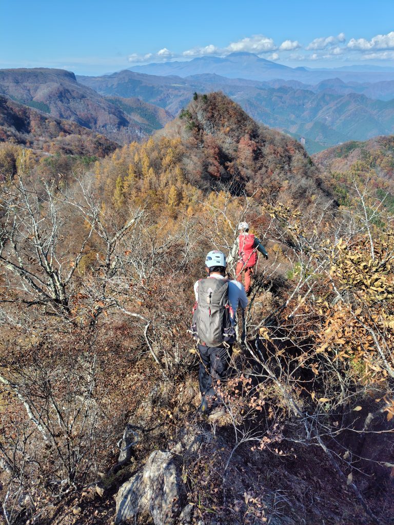 毛無岩から下山