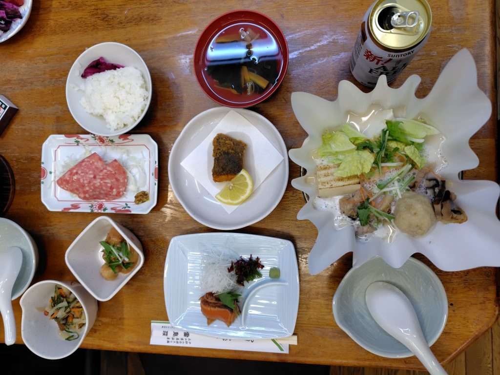 雷鳥荘の夕食