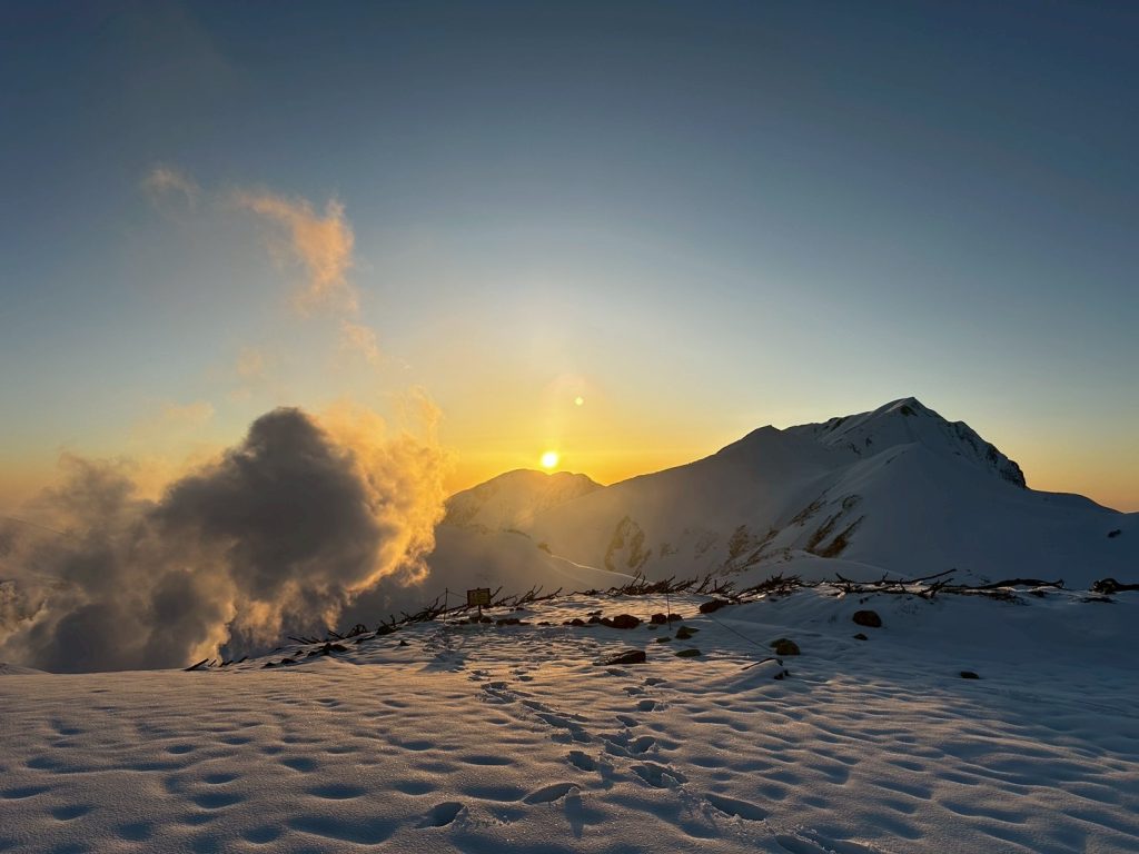 立山の夕陽