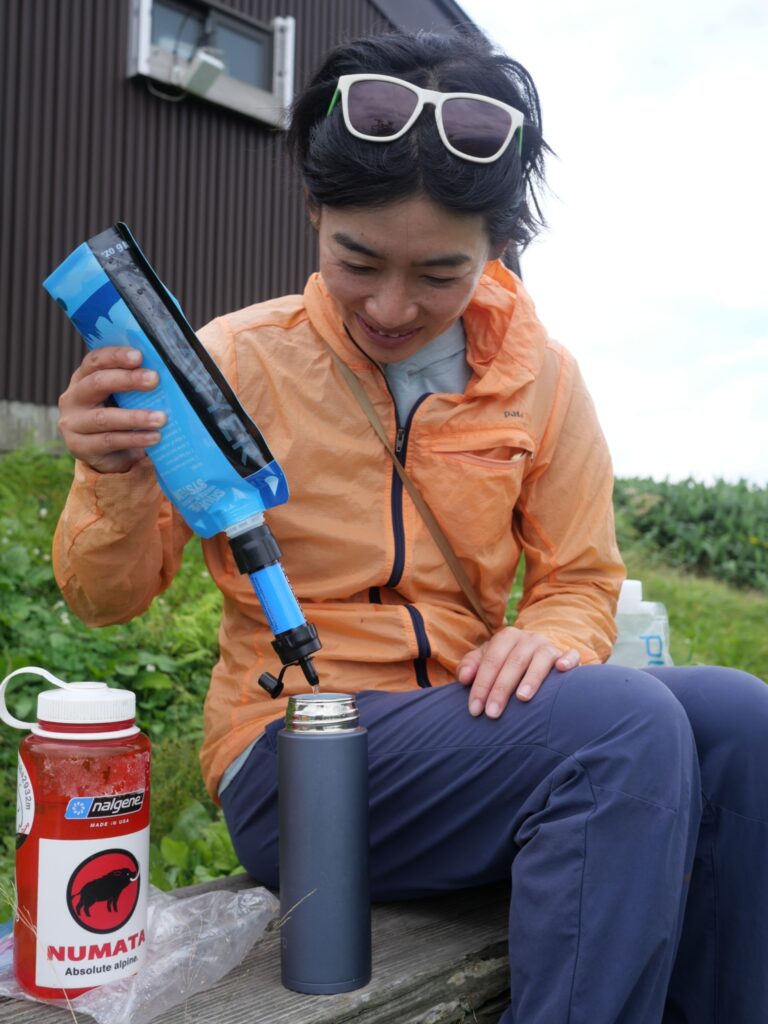 浄水器で水を作る