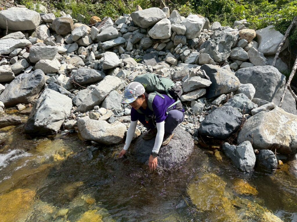 芝倉沢で涼をとる