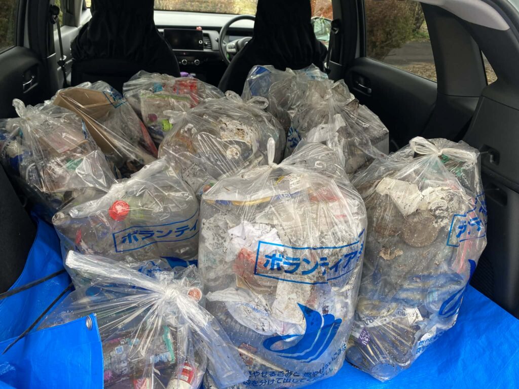 積み込んだ可燃ごみ