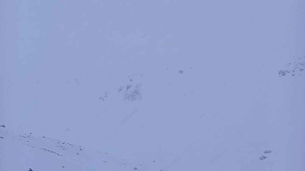 3日目の朝は真っ白