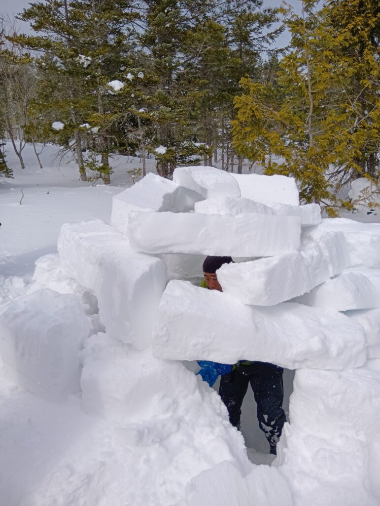 完成近いイグルースキーさんのイグルー